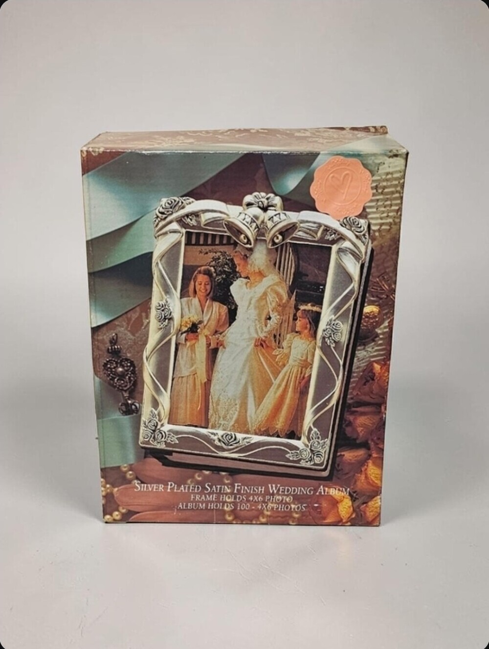Godinger Vintage 1995 Silver Plated 4x6 Wedding Photo Album New In Box